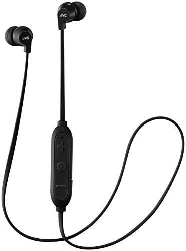 JVC HAEC20BTB Auriculares deportivos inalámbricos con clip para la oreja,  conectividad Bluetooth, a prueba de sudor IPX2, ajuste de movimiento